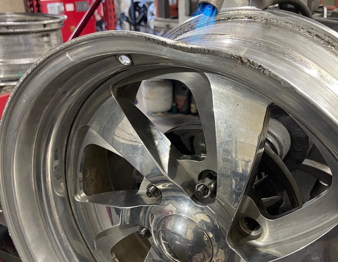 Centerline badly rashed and bent